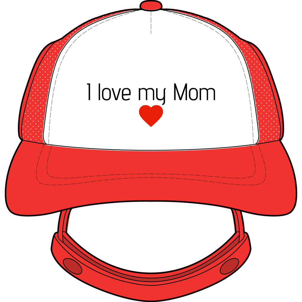I love Mom - Dog Hat