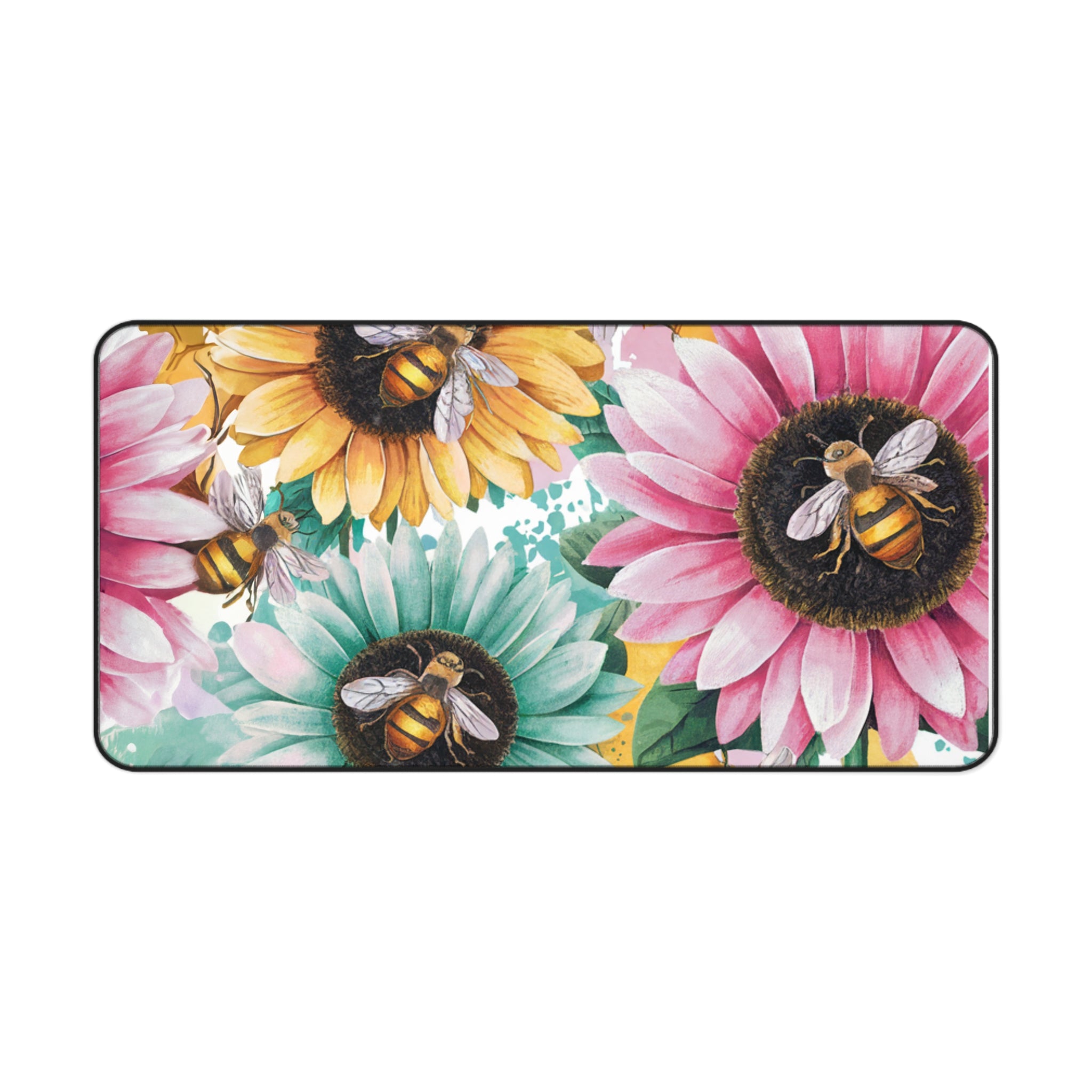 Floral Bees Desk Mat