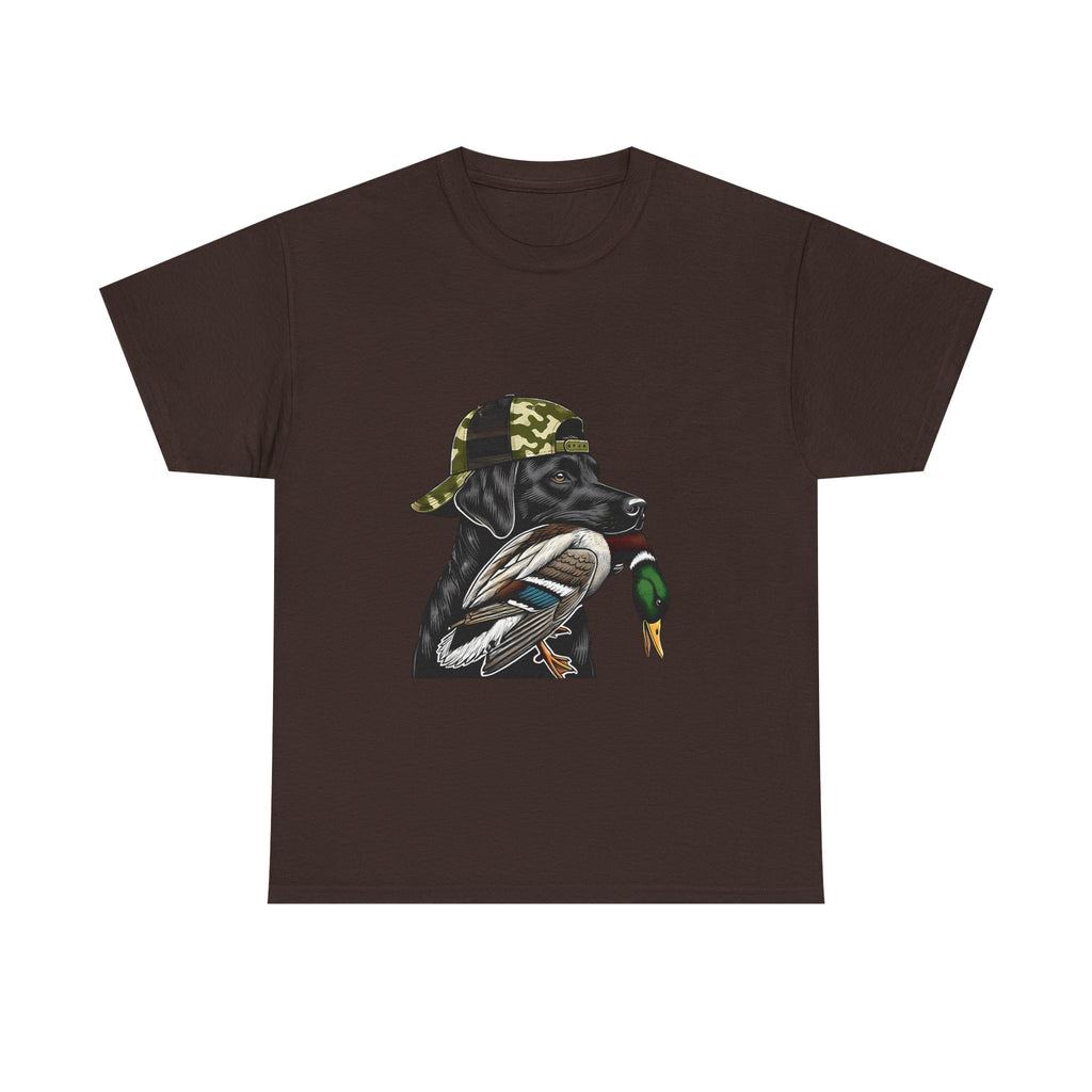 Duck Hunter Graphic Tee — Mallard Duck with Camo Bucket Hat