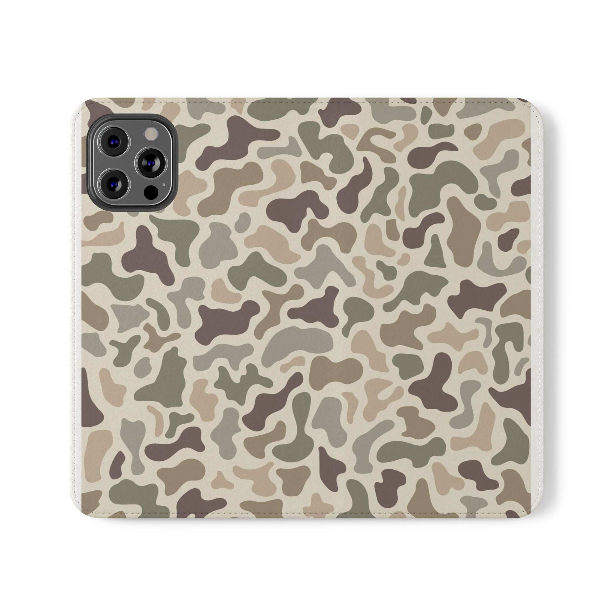 Duck Camouflage Flip Phone Case — Wallet Flip Case with Card Slots