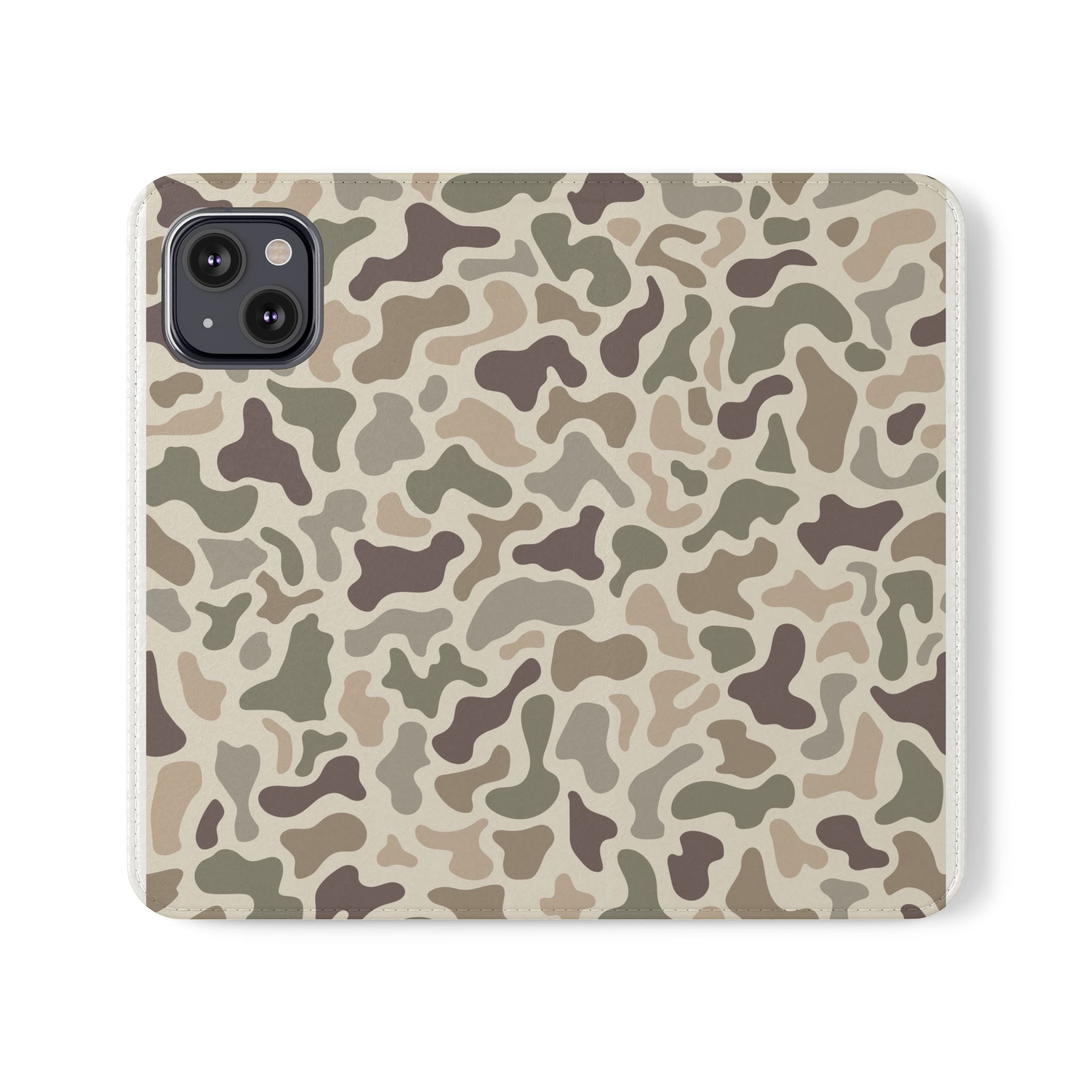 Duck Camouflage Flip Phone Case — Wallet Flip Case with Card Slots