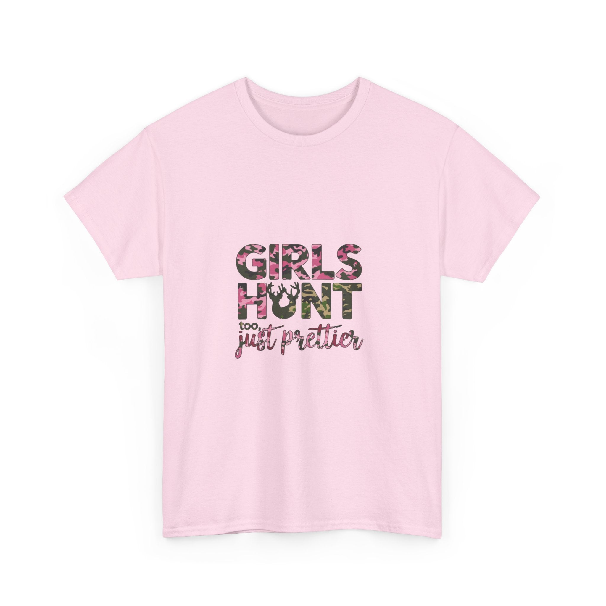 Girls Hunt Just Prettier T-Shirt — Women’s Hunting Graphic Tee