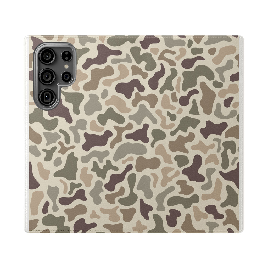 Duck Camouflage Flip Phone Case — Wallet Flip Case with Card Slots