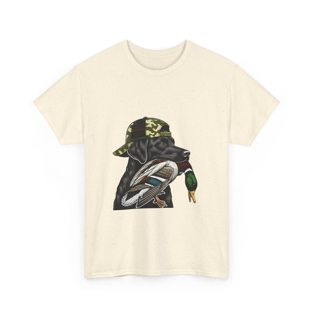 Duck Hunter Graphic Tee — Mallard Duck with Camo Bucket Hat