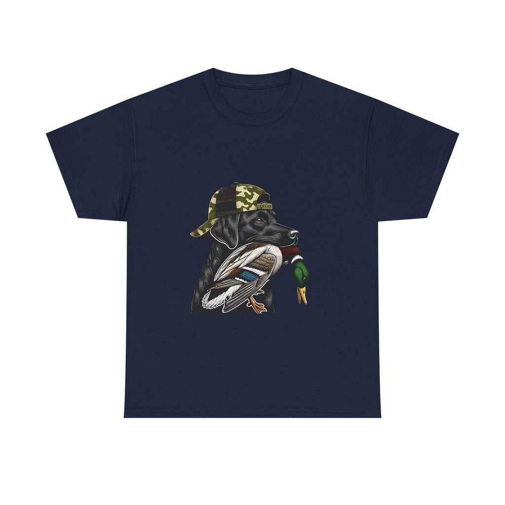 Duck Hunter Graphic Tee — Mallard Duck with Camo Bucket Hat