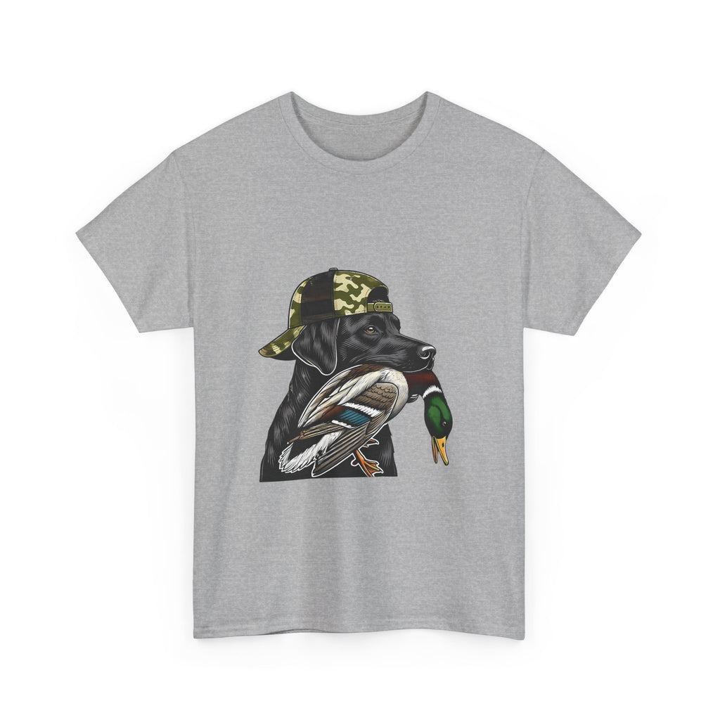 Duck Hunter Graphic Tee — Mallard Duck with Camo Bucket Hat