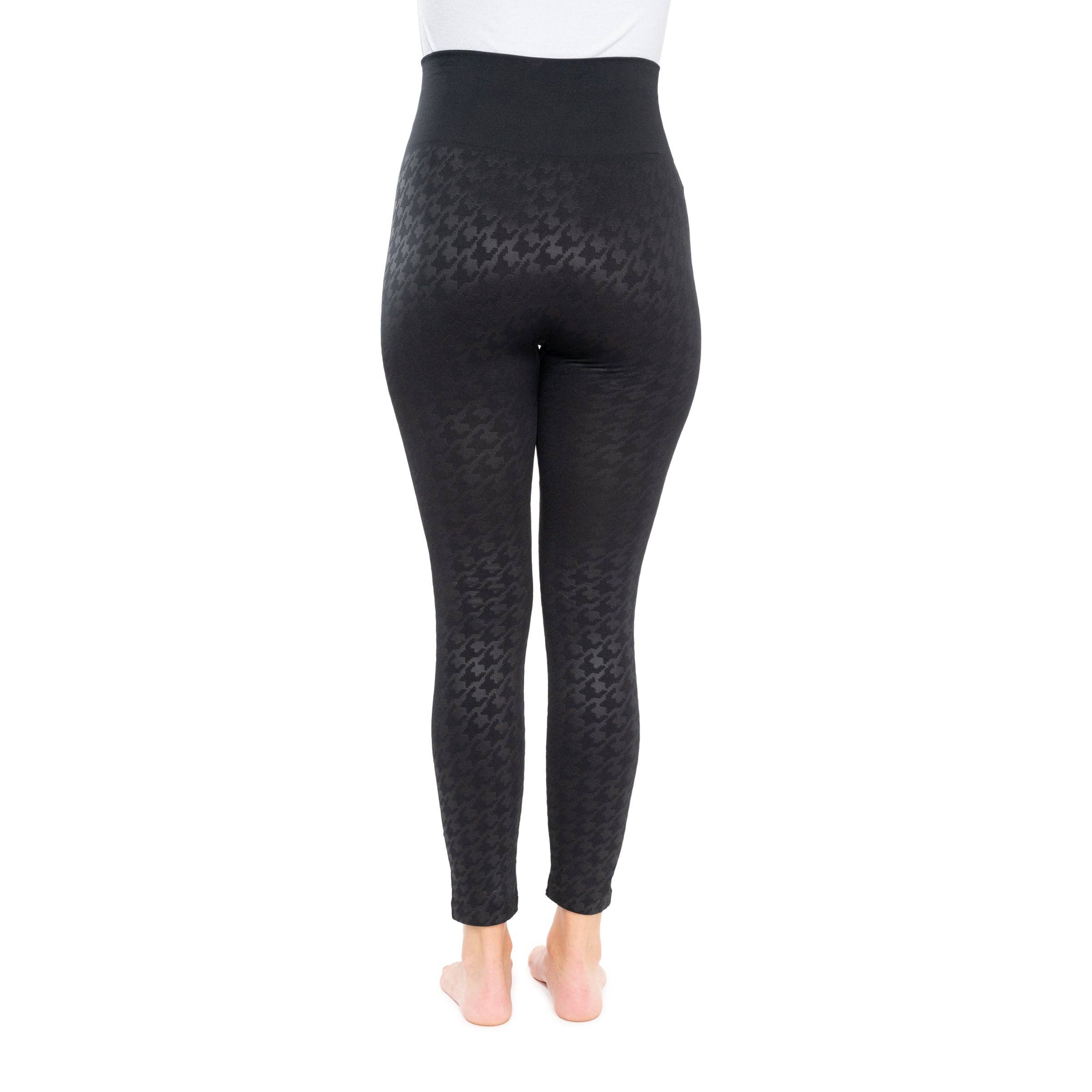 Women's Fleece Lined Leggings with Wide Waistband