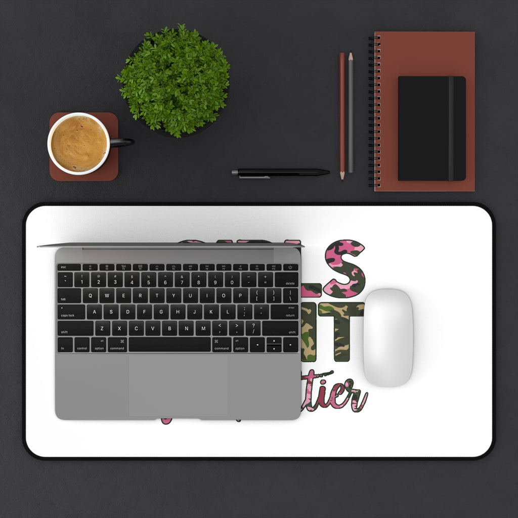 Girls Hunt Too Camo Desk Mat