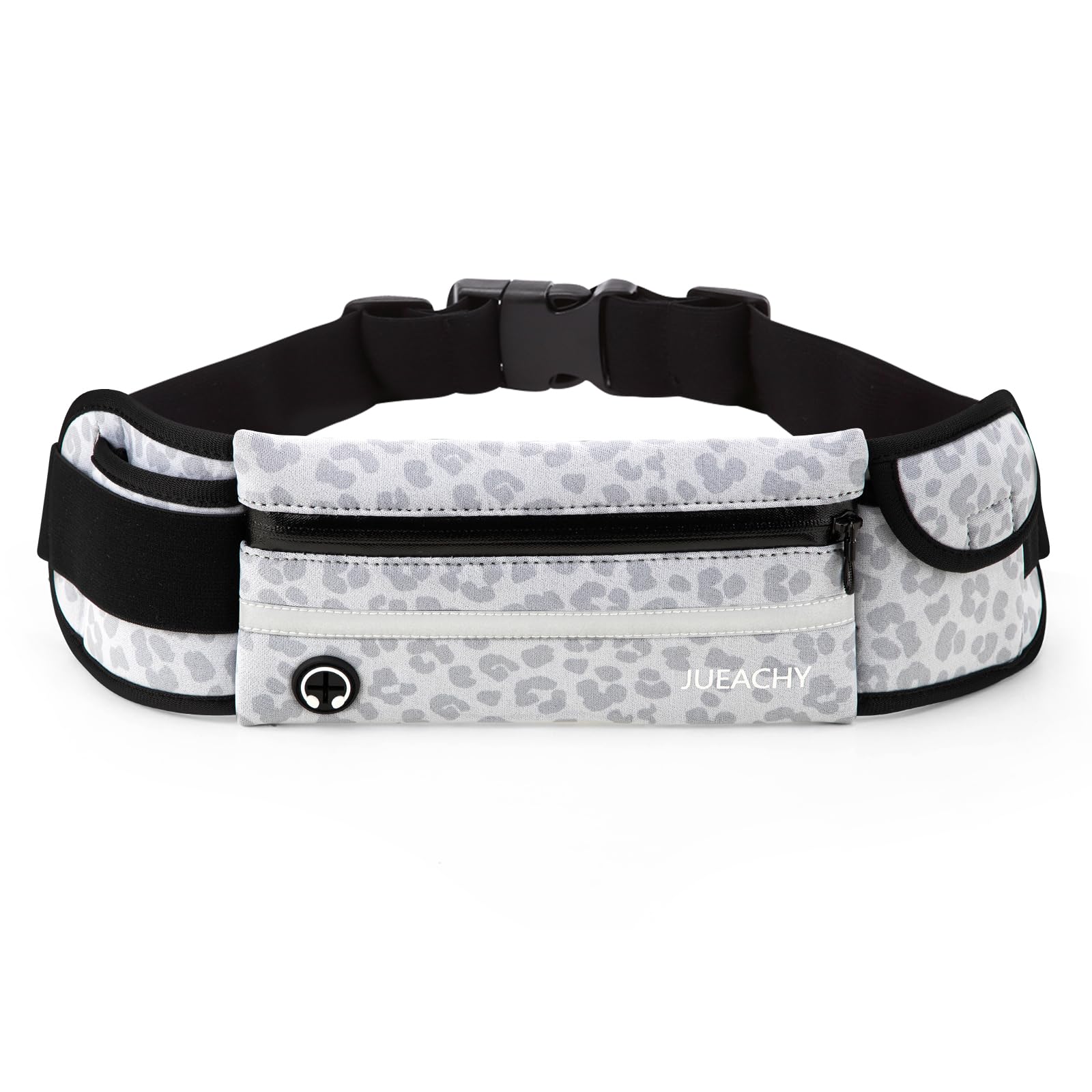 Jueachy Running Belts for Women Waterproof Fanny Pack Running Waist Pouch Phone holder Adjustable Sports Money Belt with Headphone Port