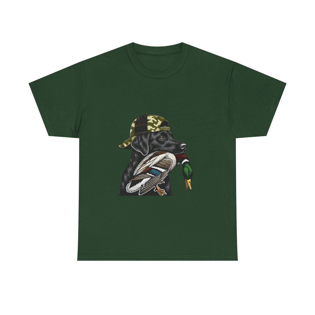 Duck Hunter Graphic Tee — Mallard Duck with Camo Bucket Hat