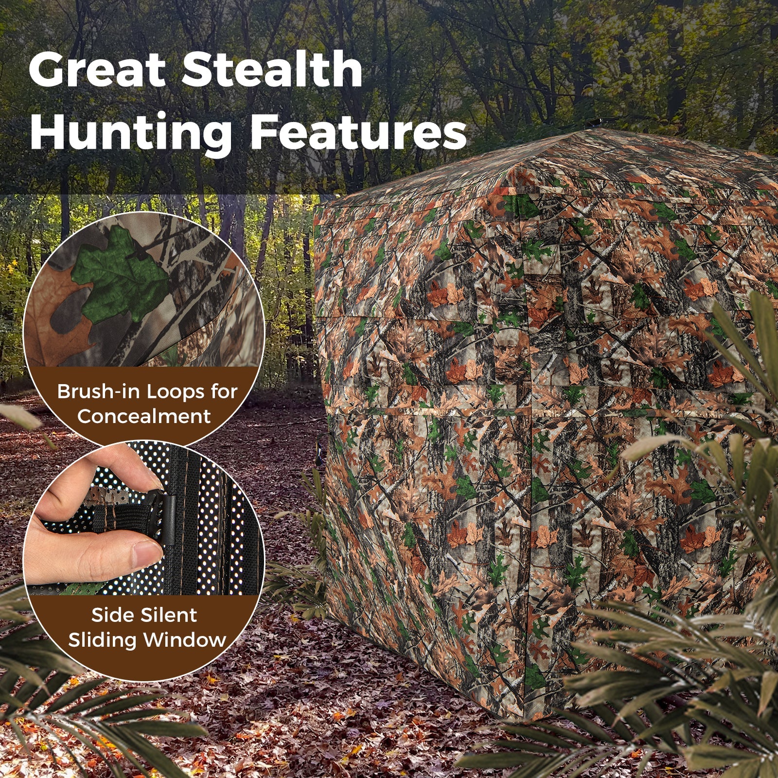 one way see through tent 82 Inch Tall Hunting Blind 270° One Way See Through Ground Tent for 3- – Camo4Women