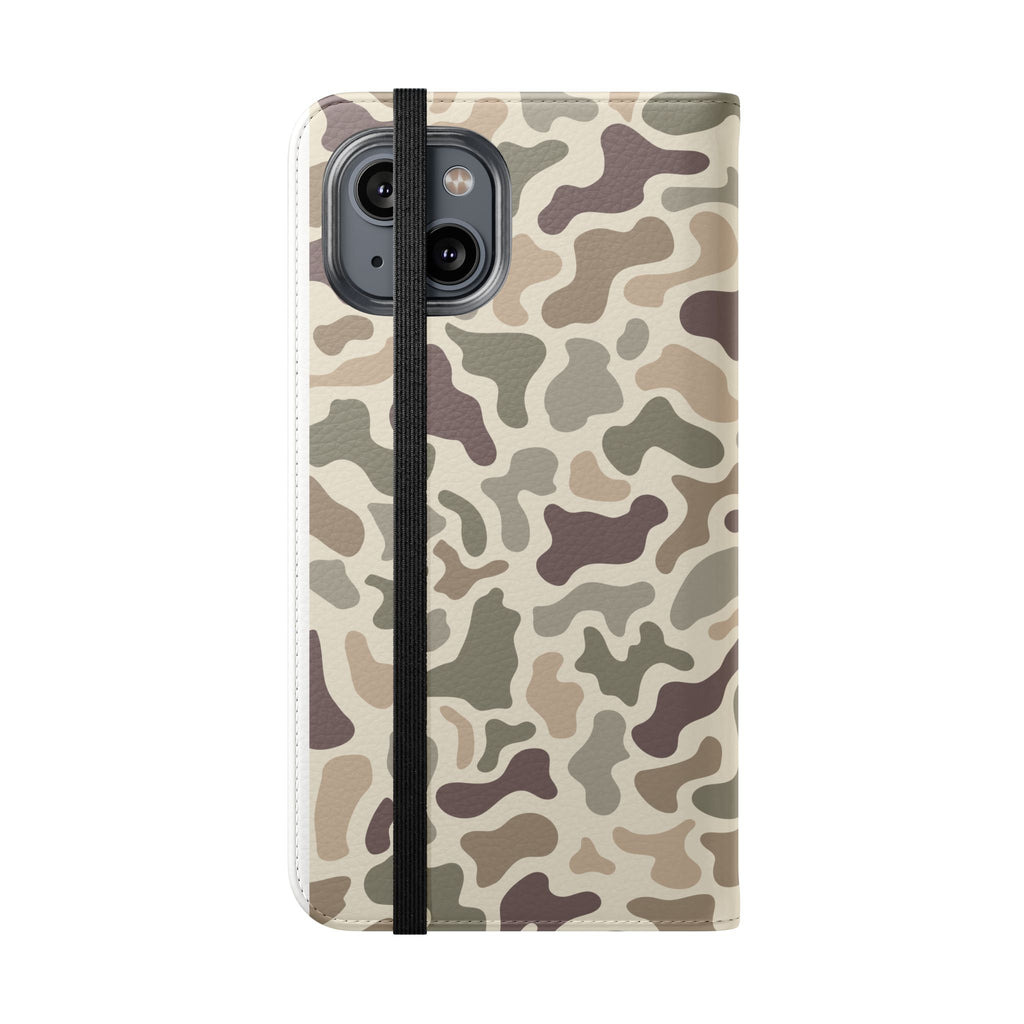 Duck Camouflage Flip Phone Case — Wallet Flip Case with Card Slots