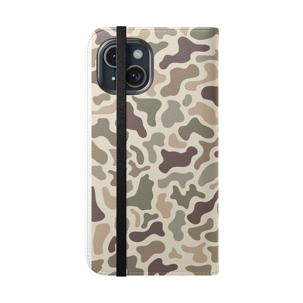 Duck Camouflage Flip Phone Case — Wallet Flip Case with Card Slots