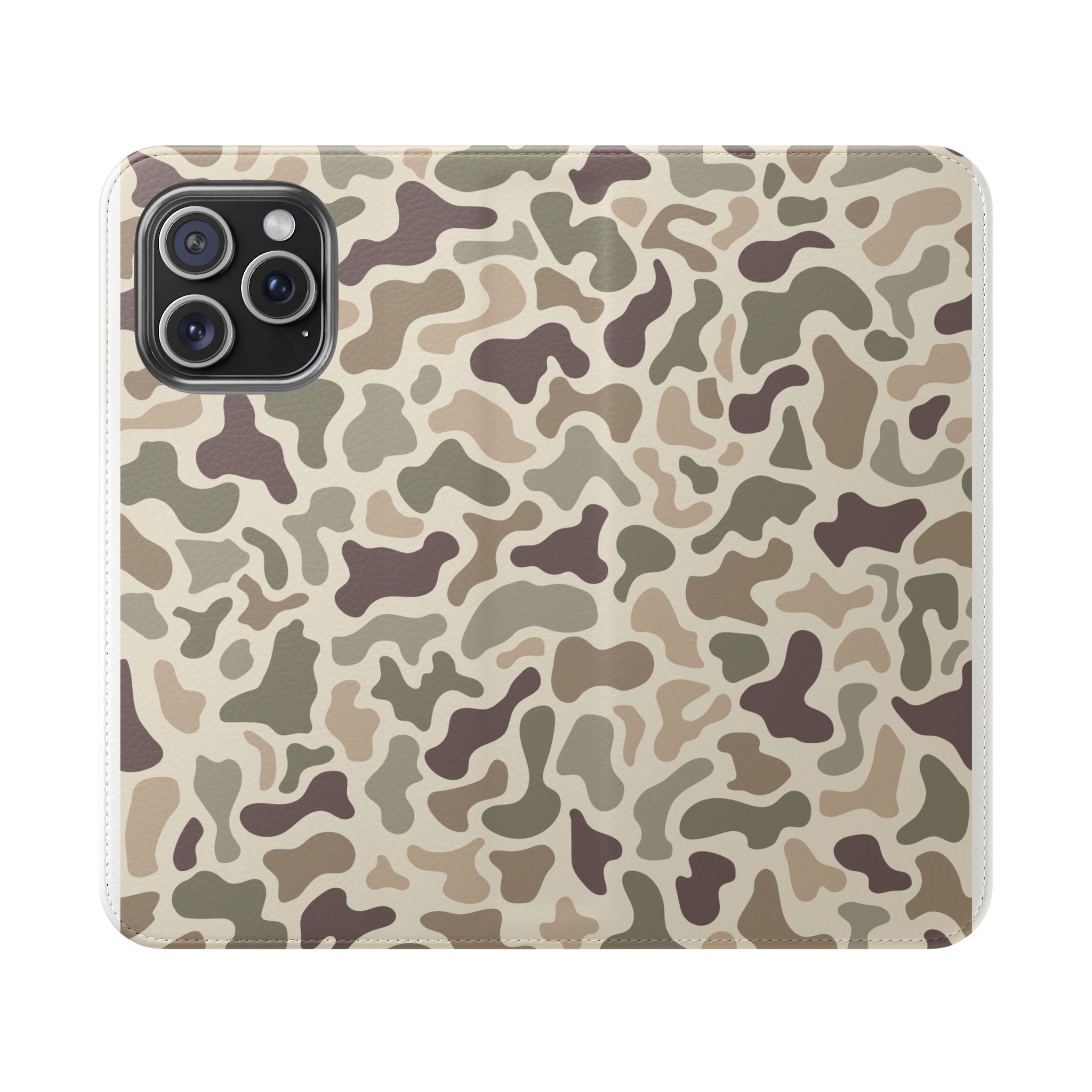 Duck Camouflage Flip Phone Case — Wallet Flip Case with Card Slots