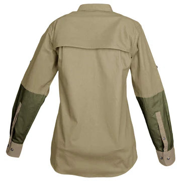 Long sleeve shirt with quilted shooters pad