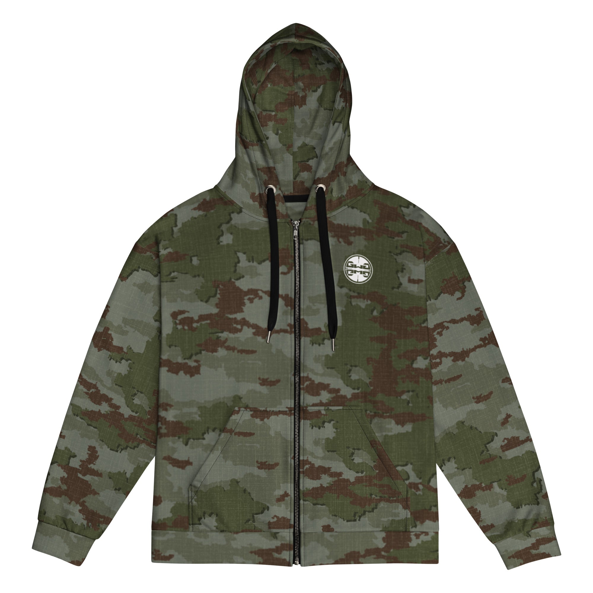Athleisure Unisex Zip Hoodie | TerraVerde Camo