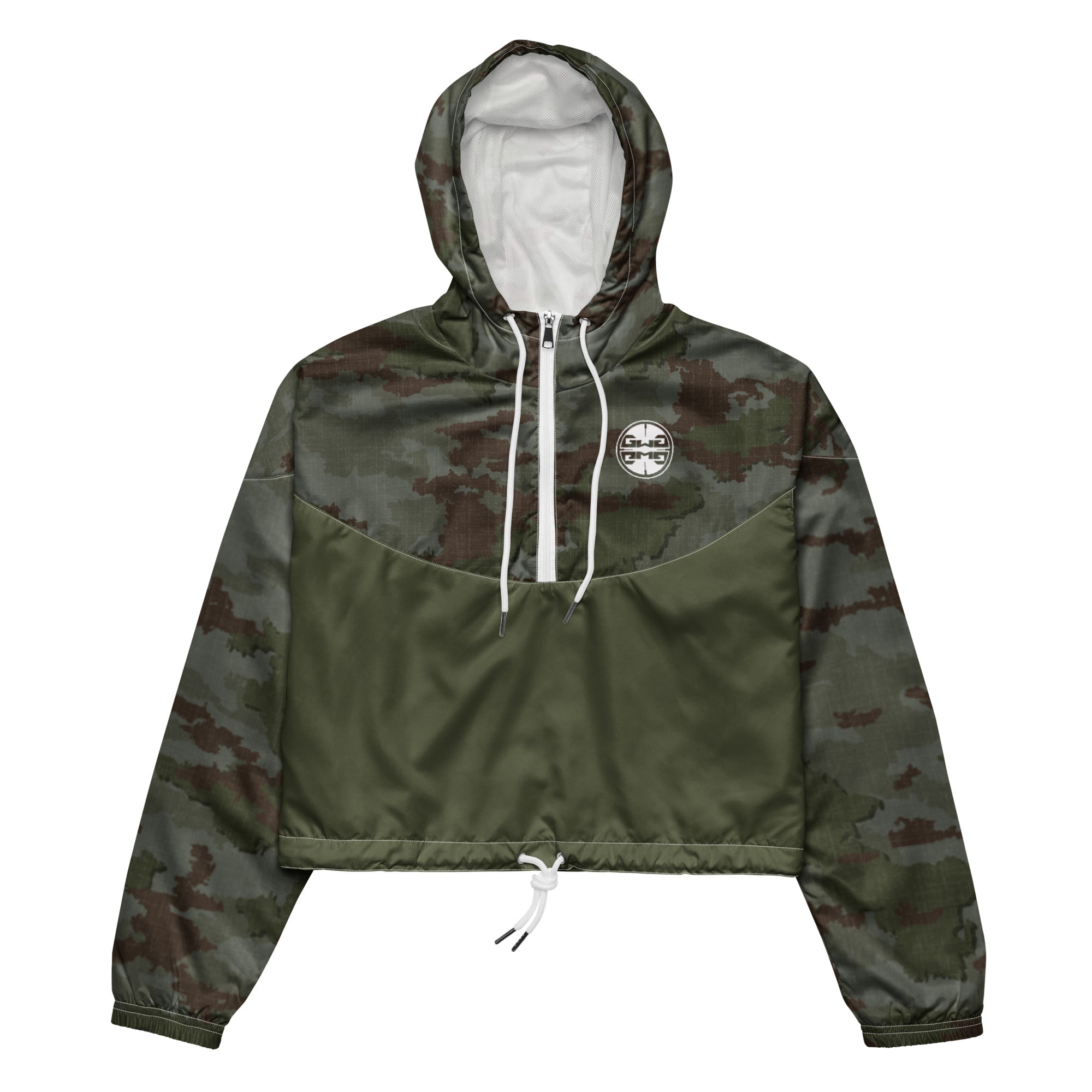 Athleisure Cropped Windbreaker | TerraVerde Camo