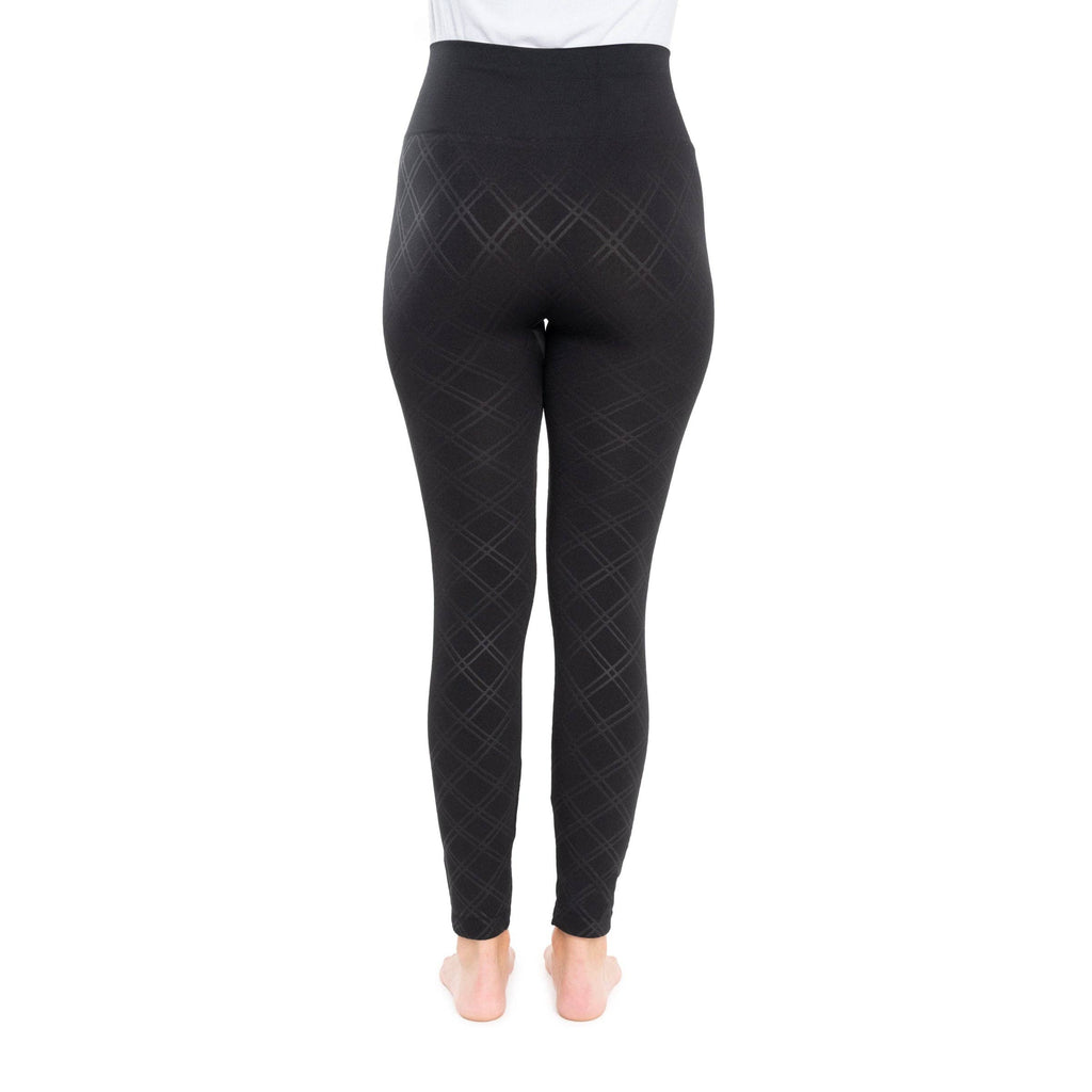 Women's Fleece Lined Leggings with Wide Waistband