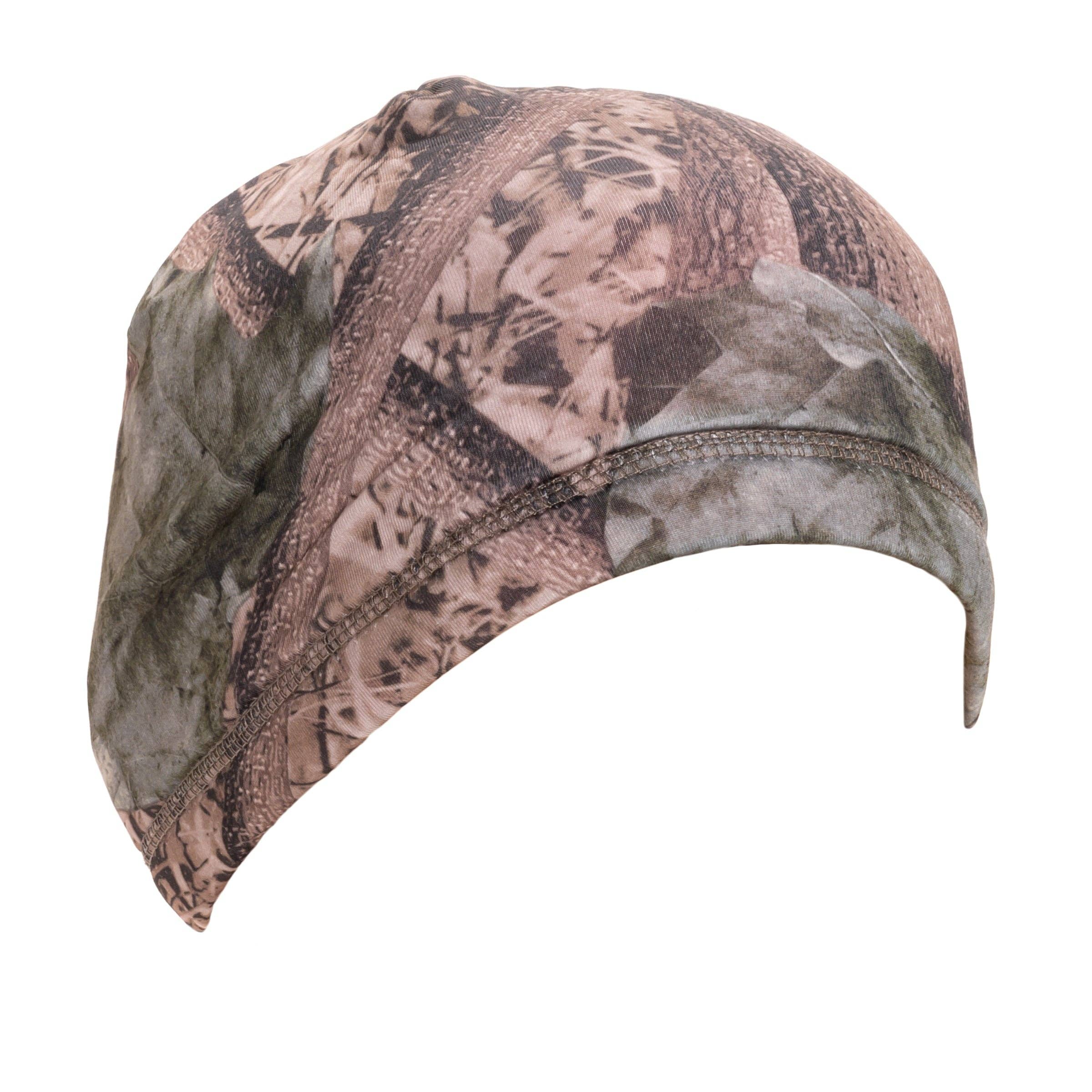 QuietWear Reversible Fleece Beanie - Camo and Blaze Orange