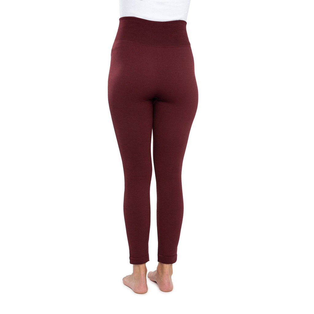 Women's Fleece Lined Leggings with Wide Waistband